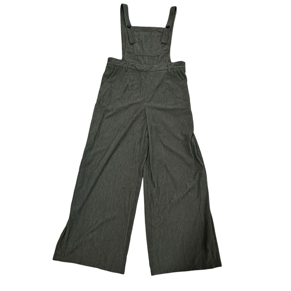Cider Overalls Jumpsuit Corduroy Green Womens XL Wide Leg Y2K Goblincore Grunge